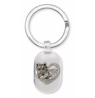 Cairn Terrier Key Ring Jewelry Sterling Silver Handmade Dog Key Ring Cr9-Kre