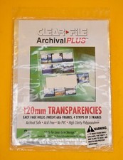 CLEARFILE Negative Pages 25 pack Holds 12 6x6, 4 strips horizontally 
