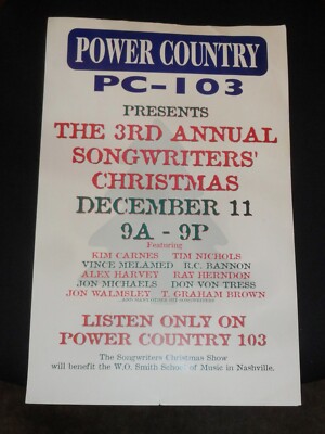 Power Country Poster Owned By JON WALMSLEY The Waltons  Kim Carnes