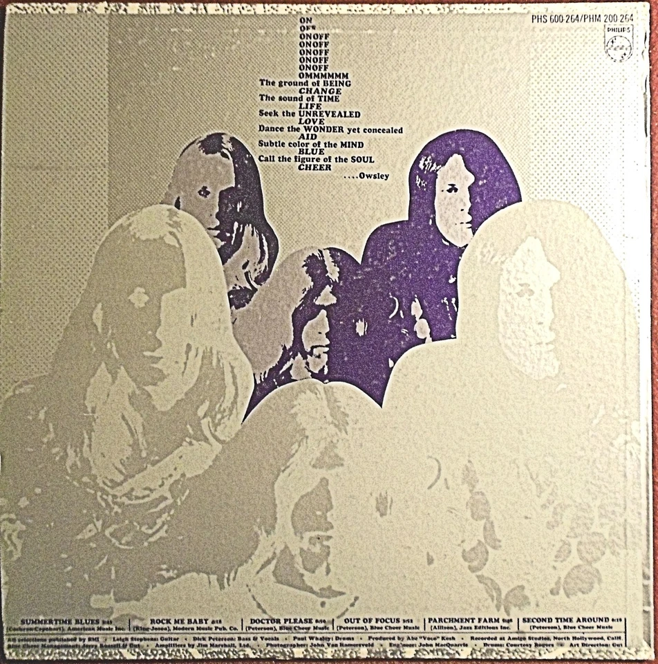Blue Cheer- Vincebus Eruptum  lp on Philips 1968 - Image 2 of 4