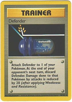 POKEMON BASE SET CARD 80/102 Trainer Defender