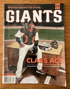 San Francisco Giants Magazine ~  August 2009 ~  featuring Bengie Molina