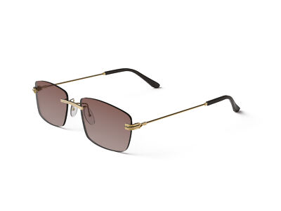 XLAB Sonnenbrille Mod. MILOS  GOLD / SCHATTIERTES BRAUN Gold Braun Mann Frau