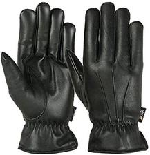 MRX Mens Warm Winter Leather Glove Dress Motorcycle Driving Cold Weather Thermal