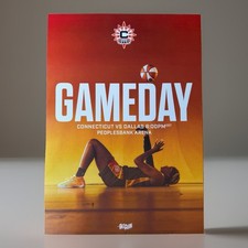 7/2/2026 CONNECTICUT SUN DALLAS WINGS ROSTER CARD AALIYAH EDWARDS FUDD BUECKERS