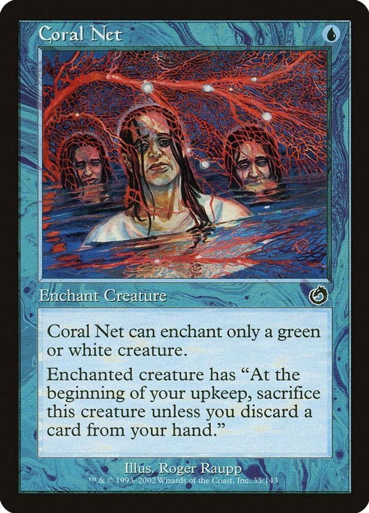 2002 Magic: The Gathering: Torment - Coral Net (#35, C, Lightly Played)