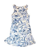 Tommy Bahama Women's Tropical Print Sleeveless Shift Dress Size XS/TP Blue