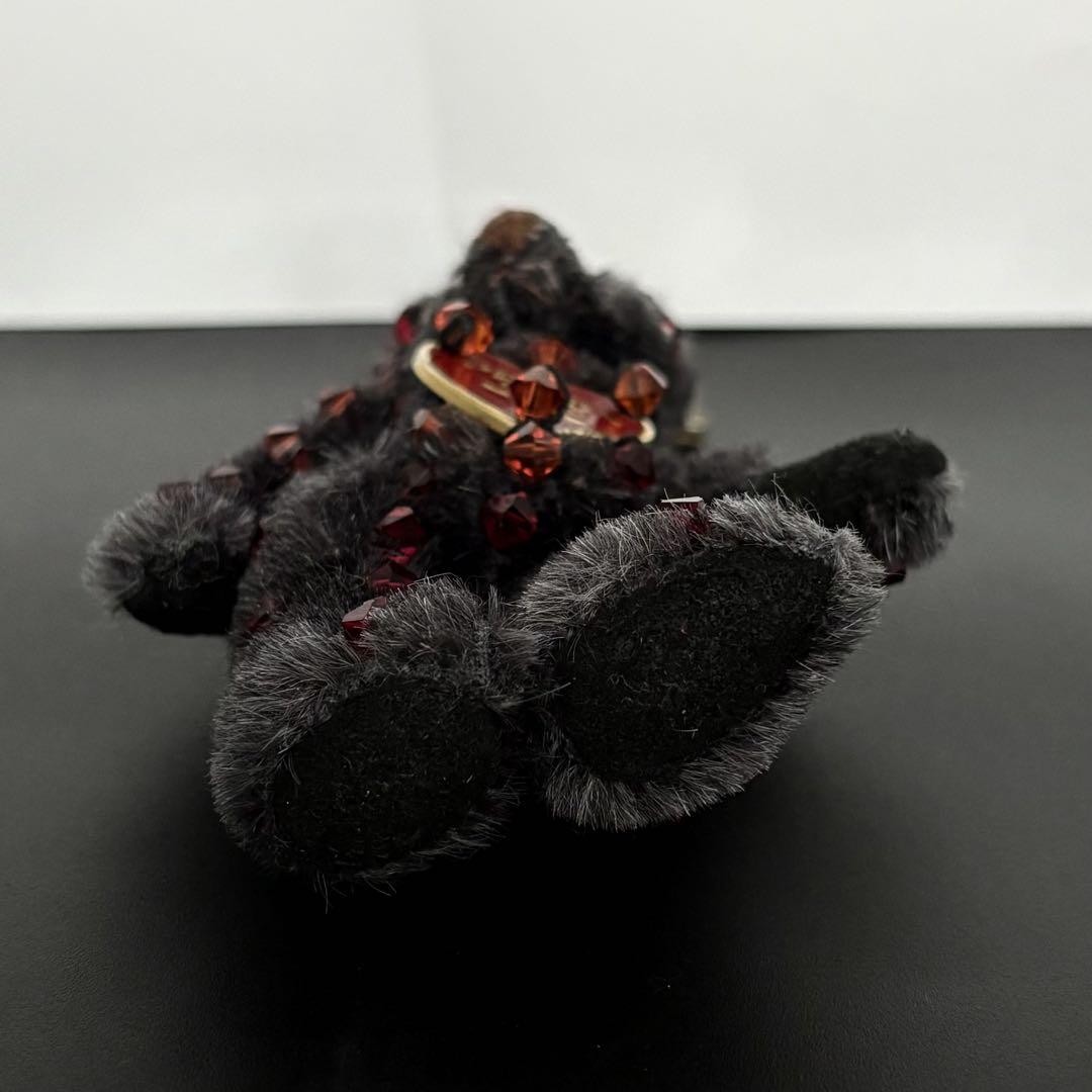 PRADA Key Ring Keychain Bag Charm Bear NERO Black Authentic thumbnail 16