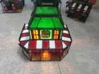 Vintage Coca-Cola Stained Glass Victorian Hotel Franklin Mint Rare W Bulb
