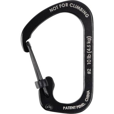 NITE Ize CSL2-01-R6 Carabiner SlideLock Size 2 44mm x 29mm x 2.5mm 1pc