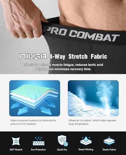 2/4 Pack Compression Shorts Men with Pocket, Spandex Running Small Black - Picture 6 of 7
