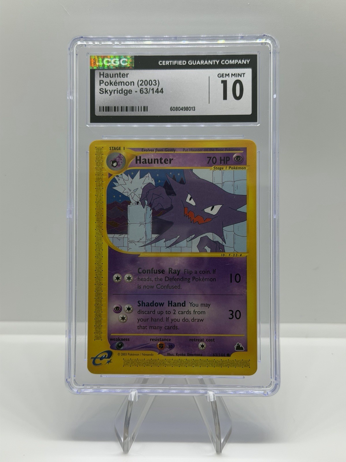 Pokémon TCG Haunter Card 63/144 Skyridge CGC 10 LOW POP (46)