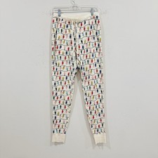 Hanna Andersson Christmas Lights Organic Cotton Pajama Jogger Pants M Holiday