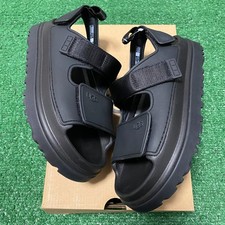 Size 4 - UGG Goldenglow Slides Kids Black 1152813K-BLK Ships Fast   