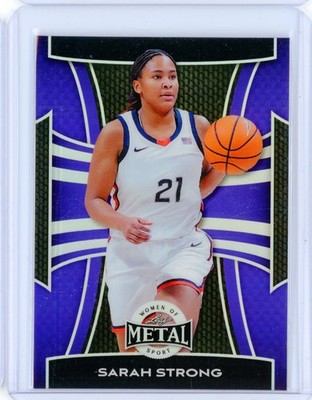 2025 Leaf Metal Women of Sport SARAH STRONG Rookie RC Purple Prizm Refractor 2/6