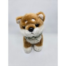 kawaii Sitting Shiba Inu Dog with Neckerchief Plush Doll Stuffed Animal Size S