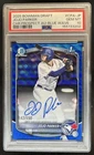 2025 Bowman Draft JoJo Parker Chrome Auto Blue Wave Refractor 1st #/150 PSA 10