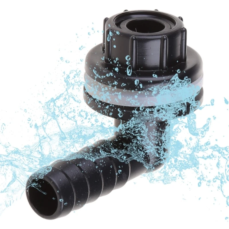 Water Pipe Fitting with Silicone Seal Gasket Small for Tank Connector Plastic
