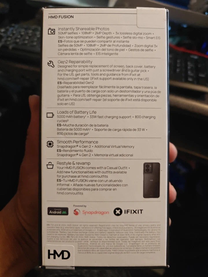 Smartphone HMD Fusion TA-1658 128GB Desbloqueado Negro Foto 3 de 4