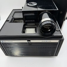 Bell  Howell 977Q 35mm Slide Cube Projector - PARTS OR REPAIR - NEEDS BULB