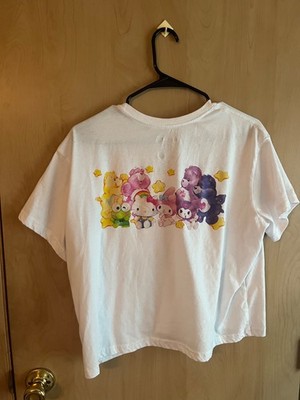 White Hello Kitty and Friends + Care Bears Cropped Tee XL
