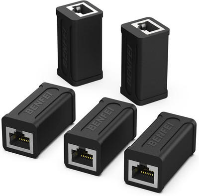 Ethernet Kupplung Kit für Cat5e 6 7 - 10 Gbit/s, Netzwerkkabel Erweiterung