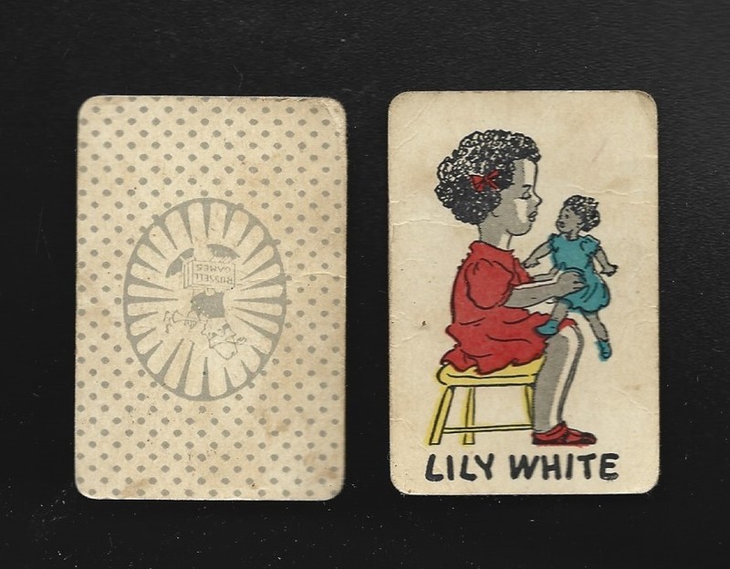 1930's "Lily White" Black Americana Old Maid Card Game Card