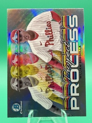 2023 Bowman Chrome William Bergolla #PRP-4 Prospect Process-PHILLIES