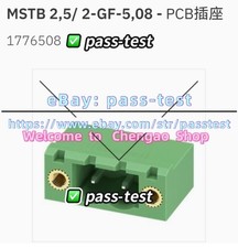   10 PCS New MSTB 2.5/ 2-GF-5.08 1776508 Socket #B4888S CL#pass