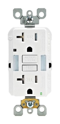 #ad #ad Leviton GFNL2 W 20A GFCI Outlet w Guidelight – Tamper Resistant White $28.71