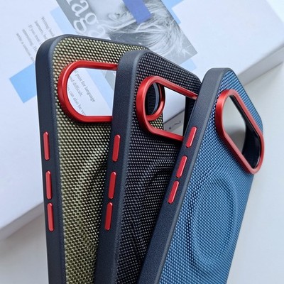 For Google Pixel 10 Pro XL Phone Case Hybrid Armor Nylon Cloth Magnetic Cover