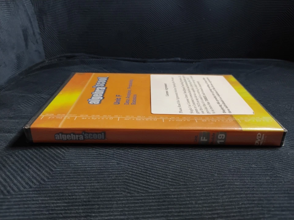 ALGEBRA'SCOOL: Unit F Data Analysis, Probability, Statistics DVD - Sealed & HTF! - Image 4 of 4