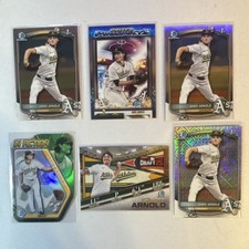 Topps Jamie Arnold Rookie Athletics 2025 Bowman Prized Prospects Card Lot 6