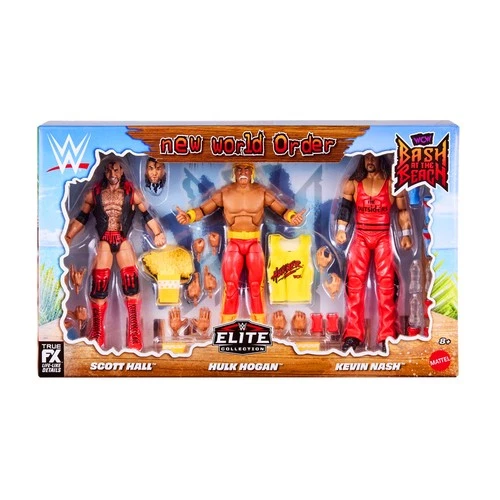 WWE New World Order Bash At The Beach Scott Hall Hulk Hogan Kevin Nash Figure