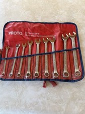 Proto J1200h-masd Combination Wrench Set 9 Tools 7 Mm To 15 Mm