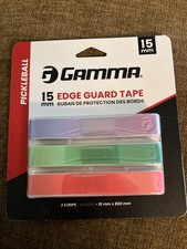Pickleball Paddle Edge Guard Tape - 3-Pack - 15mm - Fits 14 mm Paddles