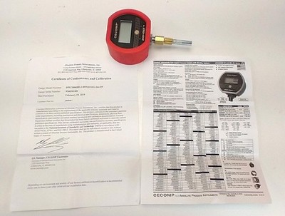 CECOMP Electronics Digi-Max+ 0-140 inH2O Digital Pressure Gauge
