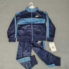 NWT Nike Blue Tracksuit Jacket  Pants Boys Size 4T Set 52 Retail