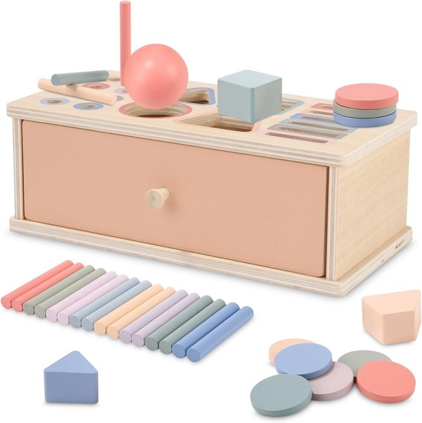 Montessori Spielzeug Holzspielzeug Steckspiel Sortierspiel Ab 3 Jahre Geschenk-image