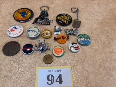 vintage mixed badges e.t.c