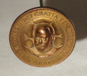 Antique Hatpin Canada 1904 ~ Edward VII ~ Edwardvs VII Dei Gratia Rex Imperator