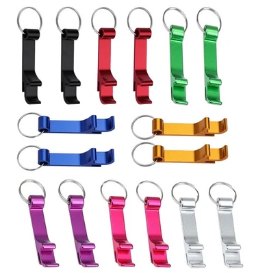 16 Stück Flaschenöffner Schlüsselanhänger Aluminium Bierflaschenöffner Mini B... - Bild 1 von 4