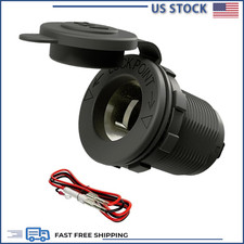 Nylon 12v Cigarette Lighter Socket Ym1084 Flush Mount Car Truck Rv Marine