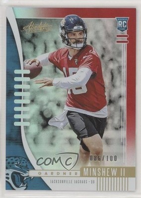 2019 Panini Absolute Red Spectrum 86/100 Gardner Minshew II #162 Rookie RC 4l3