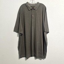 Oak Hill Shirt Men’s Size 4XLT Short Sleeve Polo Grey Dry Action