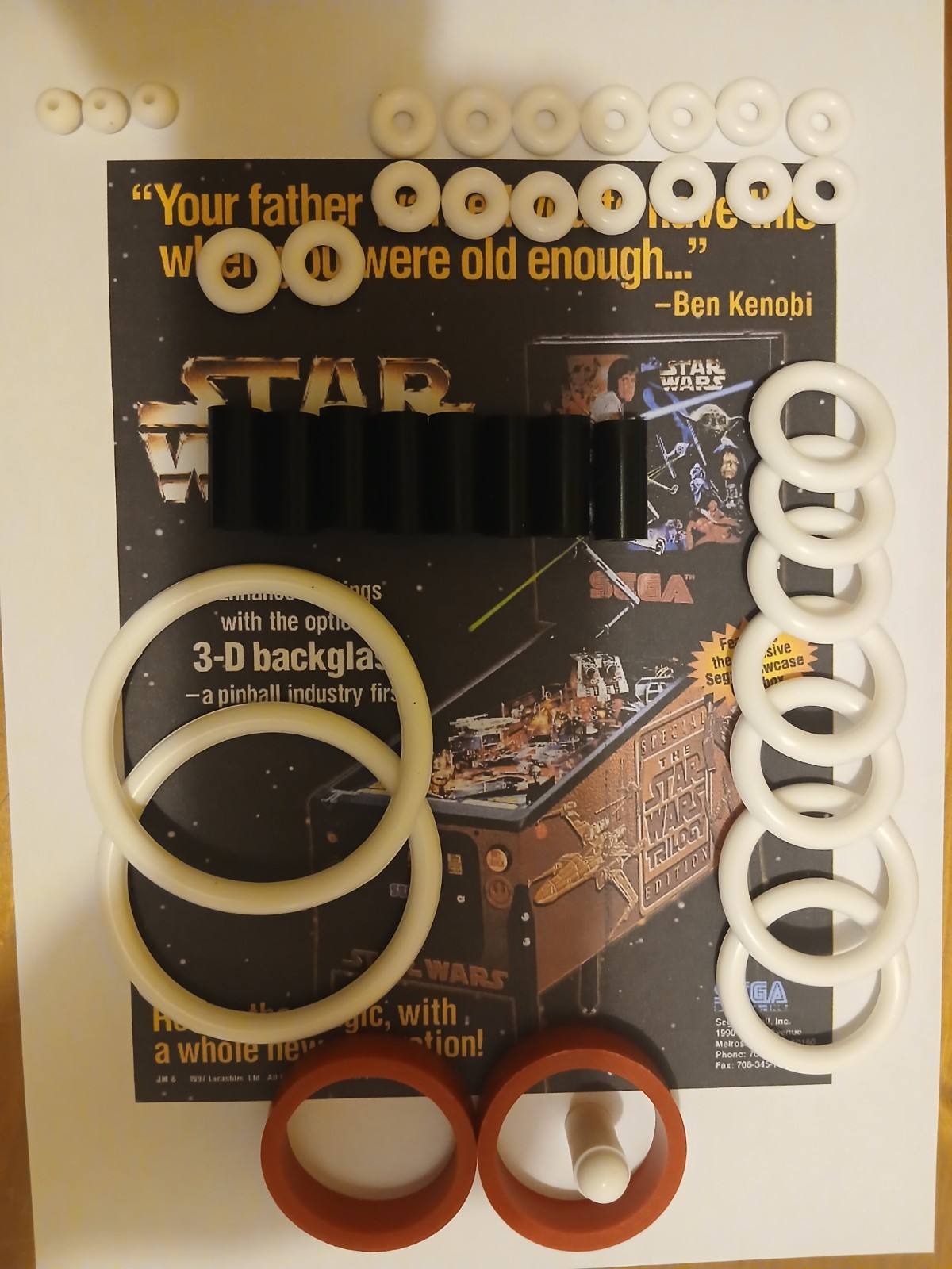 Kit elastiques flipper Sega Star Wars Trilogy elastiques de qualite superieure