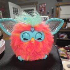 2023 Hasbro Coral Furby Plush Interactive Toy Tested Ears Color Changing Talking