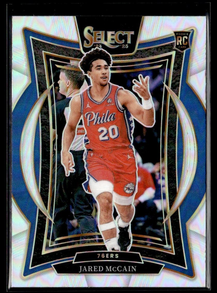 2024-25 Panini Select Prizm Silver Jared McCain RC Philadelphia 76ers #82