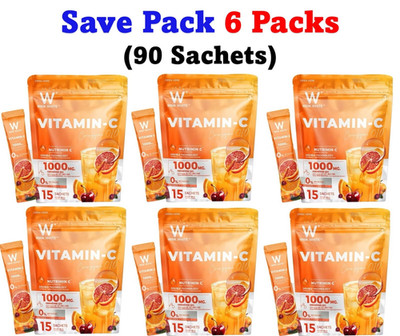 6 X Wink White Vitamin C Plus Powder Drink Dietary Supplement
