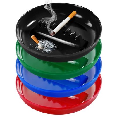 Grovind Plastic Ashtrays for Cigarettes and One Size, Black/Blue/Green/Red 